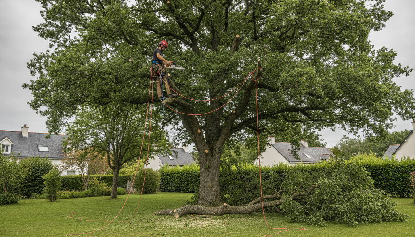 Élagueur certifié à Gouesnou (29850), Élagage et abattage d'arbres dans votre commune au nord de Brest