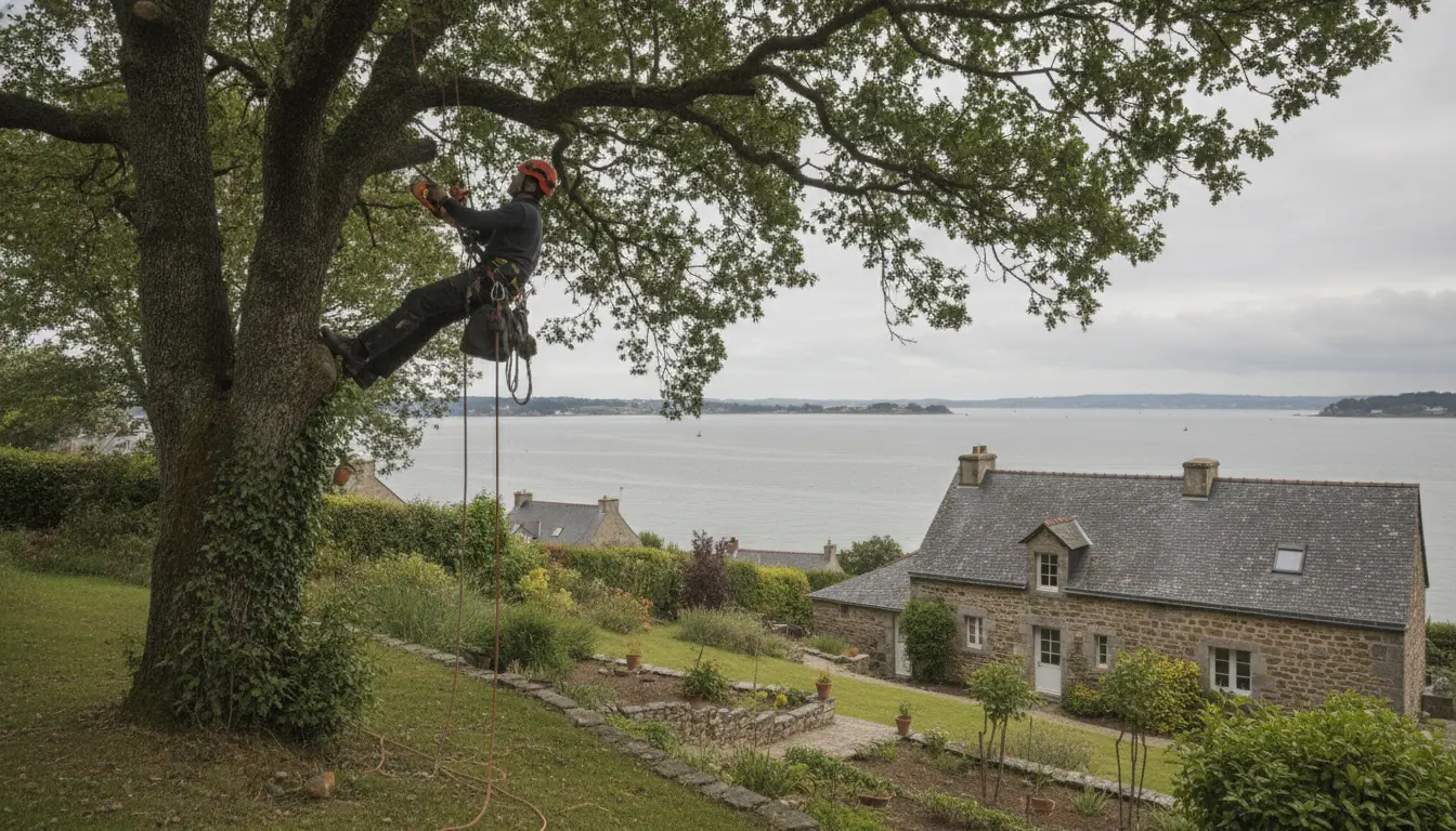 Élagueur professionnel à Plougastel-Daoulas, Presqu'île de la rade de Brest